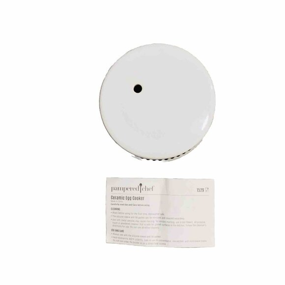 Pampered Chef Ceramic Egg Cooker 1529 Microwave Healthy Breakfast Kitchen Tool - Picture 9 of 14